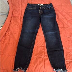 High Rise Button Fly Kiley KanCan Jeans